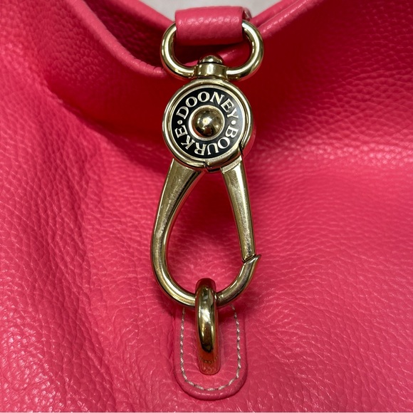 DOONEY & BOURKE Pebble Grain Logo Lock Shoulder Bag Pink - Picture 10 of 16